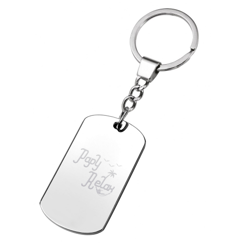 Porte clés plaque papy relax