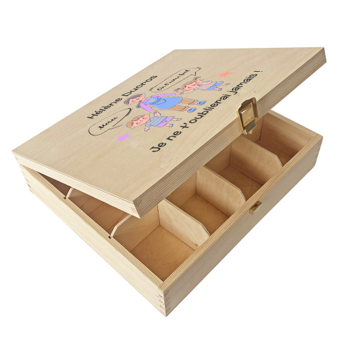 coffret à thé 12 compartiments nounou attentionné