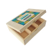 Coffret à thé imprimé tropical