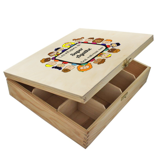 Coffret thé 12 sections Merci Maîtresse