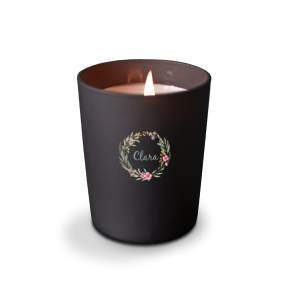 Bougie imprimée Couronne de fleurs Bougie imprimée Couronne de fleurs