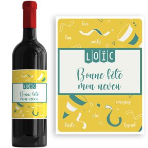 Bouteille de vin personnalisée Festivité