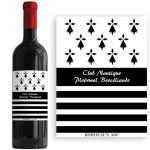 Bouteille de vin personnalise Bretagne