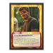 Affiche carte de jeu d'aventure personnalisable motif feu cadre noir