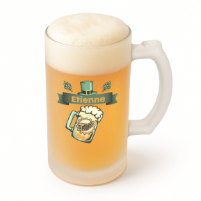 Chope à  bière - Saint Patrick imprimée