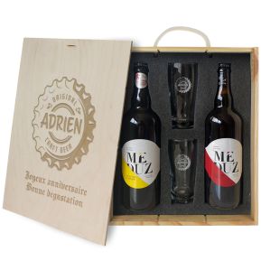 Coffret à bière personnalisé 4 pièces Capsule 