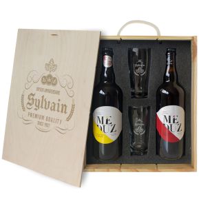 Set de 6 verres à bière prénom personnalisés