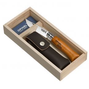 Coffret cadeau couteau Opinel n°8 carbone gravé