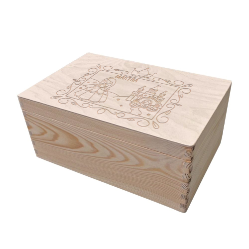 Coffret de princesse gravé format classiques