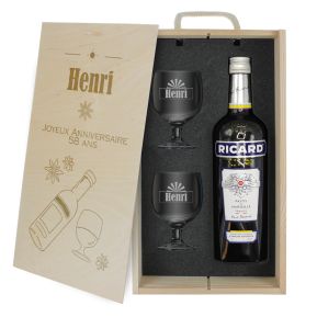 Coffret cadeau Ricard personnalisé Anis