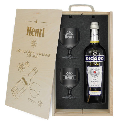 coffret ricard prénom personnalisé