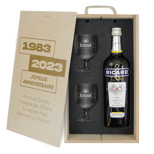 Coffret Ricard Anniversaire date