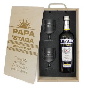 Coffret cadeau Ricard personnalisé Anis