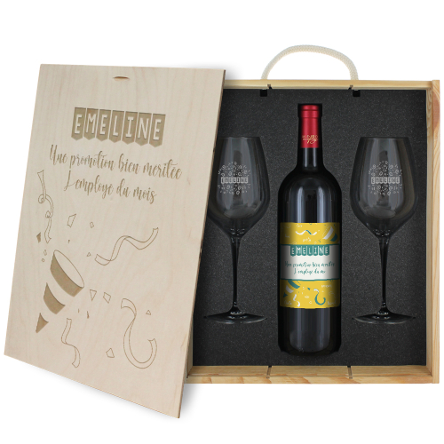 coffret à vin personnalisé festivité