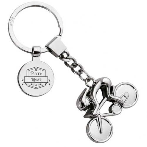 Porte-clés gravé course chronométrée 