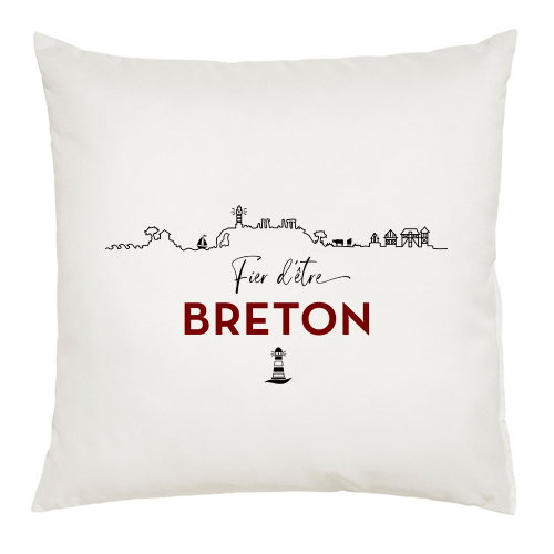 Coussin Fier d'être breton