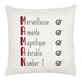 Coussin les qualités de Maman