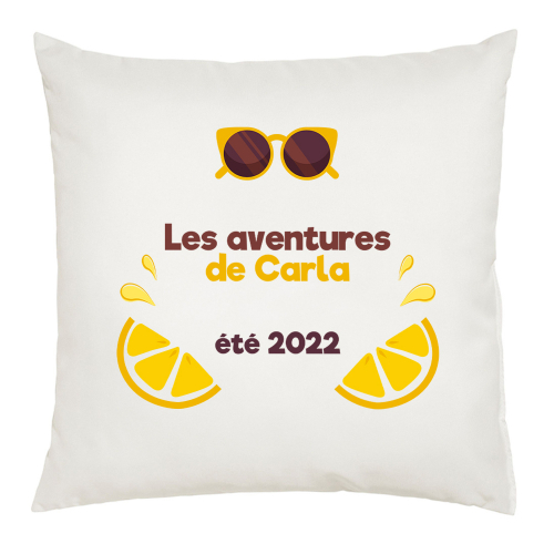 coussin plage personnalisé