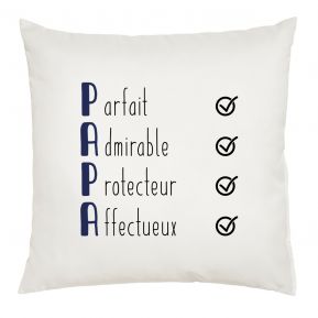 Coussin les qualités de Papa