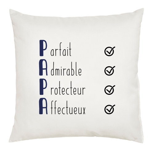 Coussin les qualités de papa