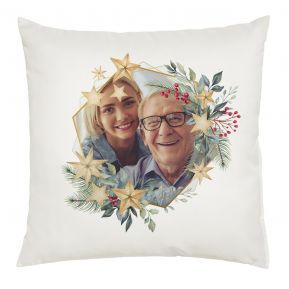 Coussin de Noël personnalisé avec photo