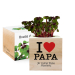 Ecocube en bois imprimé Bonne Fête papa