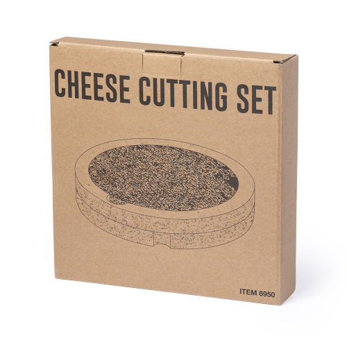 Emballage plateau à fromage et apéro pivotant avec ardoise personnalisée