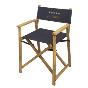 Fauteuil de réalisateur Deluxe étoile(s) brodée(s)