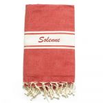 Fouta de plage brode prnom