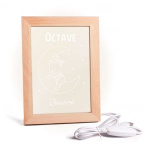 Lampe cadre veilleuse gravée pour Enfant Lampe cadre veilleuse gravée pour Enfant