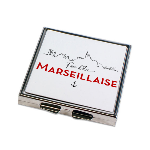 Miroir de poche Fière d'être Marseillaise