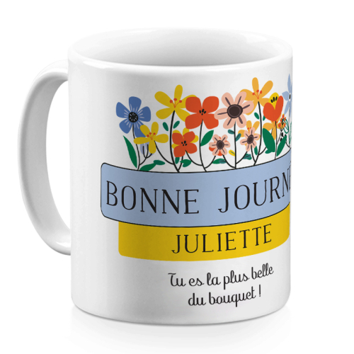 Mug Fleurs des champs personnalisé 