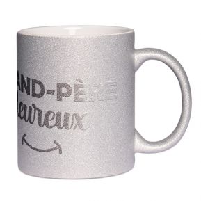 Mug à paillettes Grand-père Heureux