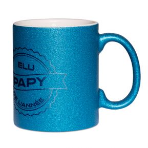 Mug à paillettes Papy de l'année