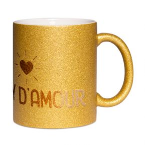 Mug à paillettes Papy d'amour