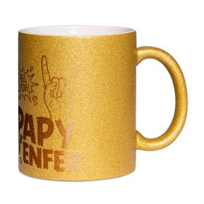 Mug à paillettes Papy d'enfer