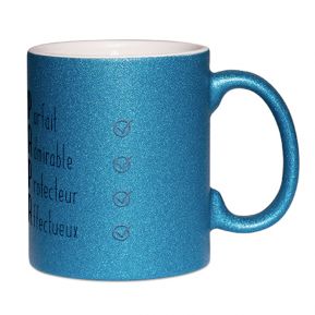 Mug à paillettes Les qualités de Papa 