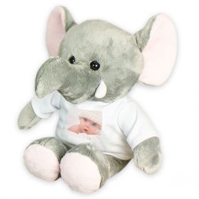 Peluche Eléphant personnalisée photo