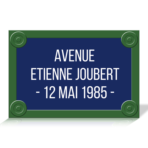 plaque de rue vintage inspiration parisienne