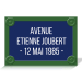 plaque de rue vintage inspiration parisienne