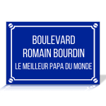 Plaque de rue personnalise avec texte