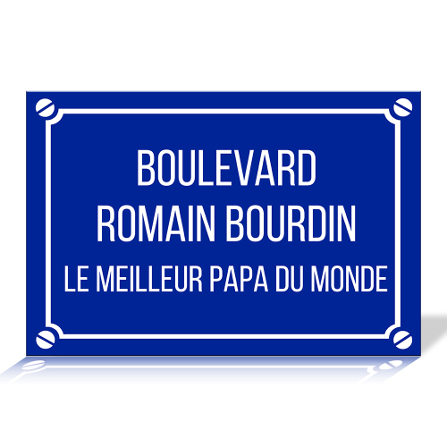 Plaque de rue personnalisée sur plaque aluminium