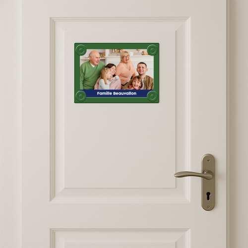 plaque en aluminium style boulevard porte