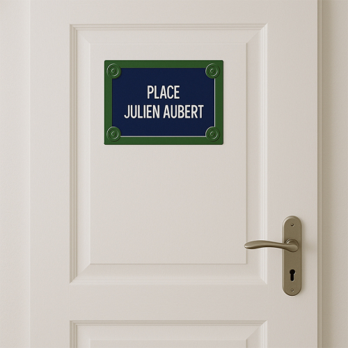plaque de rue inspiration Paris