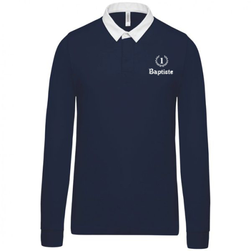 Polo rugby bleu marine