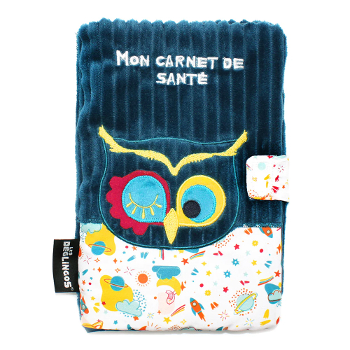Housse de carnet de santé Astros l'hibou
