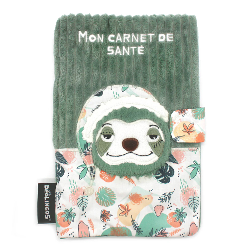 Housse de carnet de santé Chillos le paresseux