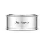 Rond de serviette mtal argent grav