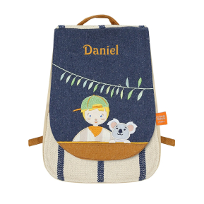 Sac à dos enfant et koala brodé