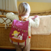 Sac à dos enfant et lapin brodée